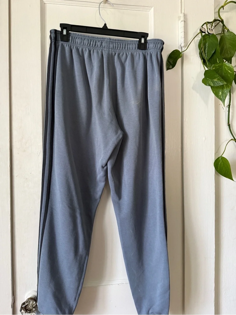 adidas Men's Slate Blue Joggers with Elastic Waist size M